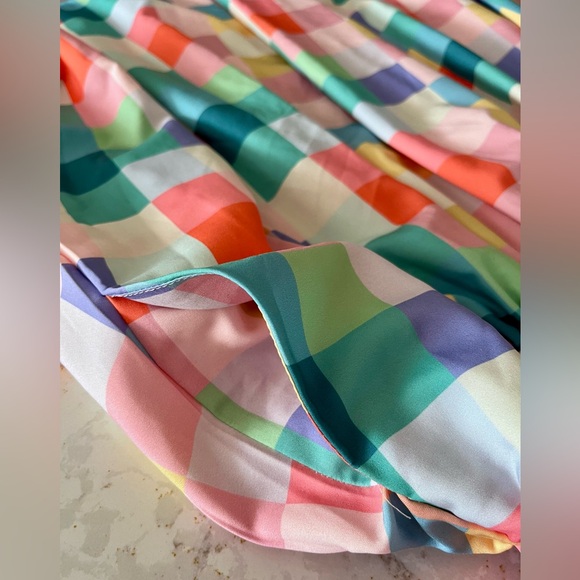 Colorful Checkered 50s Dress, Unique Vintage, Plus Size 3X (20) - Picture 11 of 11